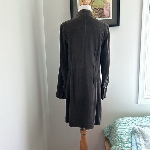 Gino’s Grey Suede jacket size small GUC - Picture 3 of 7